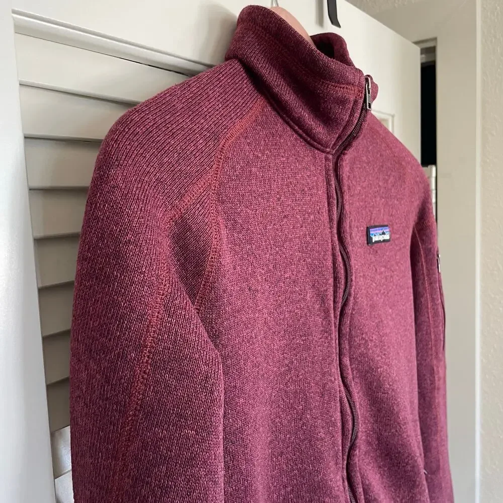 Patagonia Women's Oxblood Red Better Sweater® Fleece Jacket Size Small - Picture 5 of 8